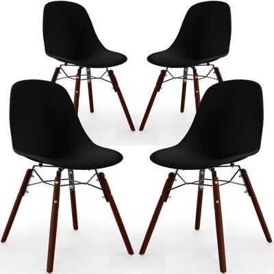 Privatefloor - Skögur - Scandinavian Design - Dark Wood Legs - Chair Privatefloor - Skögur - Scandinavian Design - Dark Wood Legs - Chair