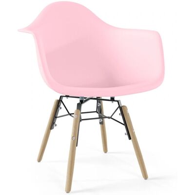 PRIVATEFLOOR Nordika Rosa - haya madera - metal - polipropileno - Silla para niños PRIVATEFLOOR Nordika Rosa - haya madera - metal - polipropileno - Silla para niños