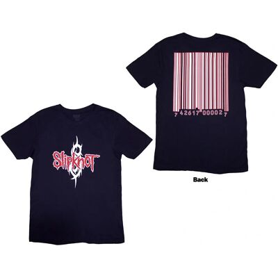 Slipknot XL Marinblå Streckkod T-shirt Slipknot XL Marinblå Streckkod T-shirt