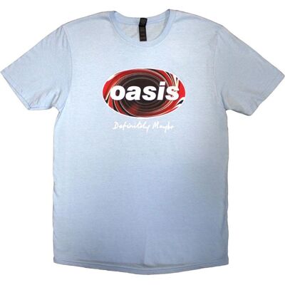 Oasis Modell: T-Shirt, Ljusblå, Union Jack Oval - T-Shirt Oasis Modell: T-Shirt, Ljusblå, Union Jack Oval - T-Shirt
