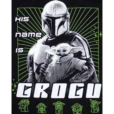 Star Wars The Mandalorian Grogu Svart T-Shirt Star Wars The Mandalorian Grogu Svart T-Shirt