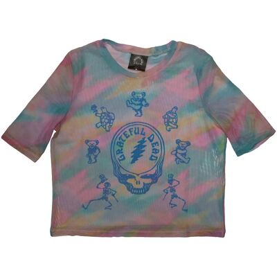 Grateful Dead Dam Mesh Crop Top - Crop Top Grateful Dead Dam Mesh Crop Top - Crop Top