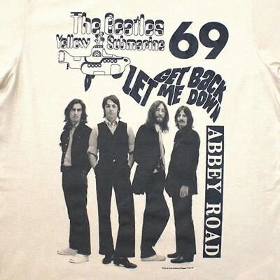 The Beatles 1969 Sand L T-Shirt - Unisex The Beatles 1969 Sand L T-Shirt - Unisex
