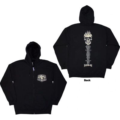 Sum 41 Tour 24 Logo Skull Huvtröja - Huvtröjor Sum 41 Tour 24 Logo Skull Huvtröja - Huvtröjor