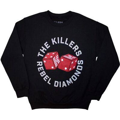 The Killers Unisex Sweatshirt Tour '24 Rebel Diamonds Svart The Killers Unisex Sweatshirt Tour '24 Rebel Diamonds Svart