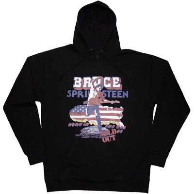 Svart hoodie Bruce Springsteen - Unisex Born In The USA '85 Svart hoodie Bruce Springsteen - Unisex Born In The USA '85