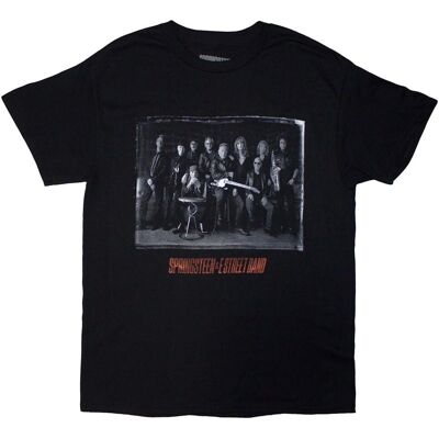 Bruce Springsteen Tour 24 E-Street Foto Svart T-Shirt Bruce Springsteen Tour 24 E-Street Foto Svart T-Shirt