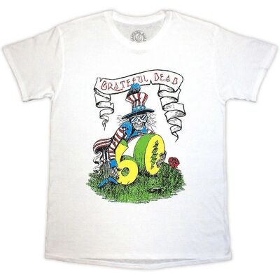 Grateful Dead 60th Rose Pose Vit M - T-Shirt Grateful Dead 60th Rose Pose Vit M - T-Shirt