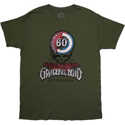 Grateful Dead 60th Roses T-Shirt - Unisex Casual Grateful Dead 60th Roses T-Shirt - Unisex Casual