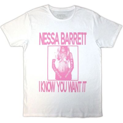 Nessa Barrett Vit Medium I Know You Want It T-Shirt - T-Shirt Nessa Barrett Vit Medium I Know You Want It T-Shirt - T-Shirt