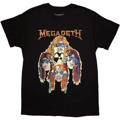 Megadeth Nuclear Glowheads T-Shirt - Unisex Svart Megadeth Nuclear Glowheads T-Shirt - Unisex Svart
