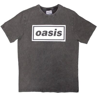 Oasis - Decca Logo - Grafitgrå - Stone Wash - T-shirt Oasis - Decca Logo - Grafitgrå - Stone Wash - T-shirt