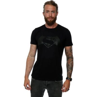 DC Comics Heren Batman v Superman Logo Print T-Shirt - Zwart DC Comics Heren Batman v Superman Logo Print T-Shirt - Zwart