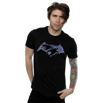 Koszulka DC Comics Batman v Superman Silhouette - Czarny Koszulka DC Comics Batman v Superman Silhouette - Czarny