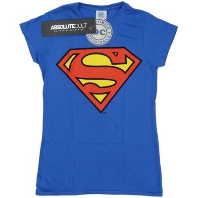 DC Comics Superman Logo Katoen T-Shirt - Royal Blue DC Comics Superman Logo Katoen T-Shirt - Royal Blue
