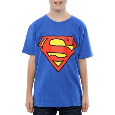 DC Comics Jongens Superman Logo T-Shirt Heather Grey - T-Shirt DC Comics Jongens Superman Logo T-Shirt Heather Grey - T-Shirt