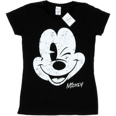 Disney Mickey Mouse Zwart T-Shirt - Casual Katoenen Top Disney Mickey Mouse Zwart T-Shirt - Casual Katoenen Top