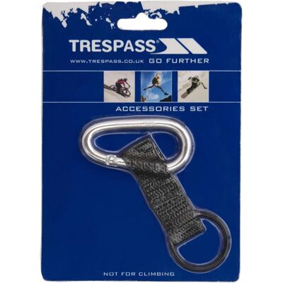 Trespass Zilveren 6mm Karabiner - Sleutelhangerlus - Niet geschikt voor klimmen Trespass Zilveren 6mm Karabiner - Sleutelhangerlus - Niet geschikt voor klimmen