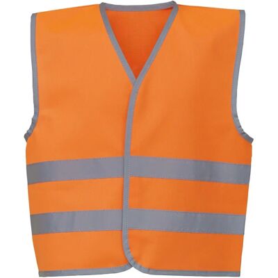 Gilet Réfléchissant Enfant - Orange M - Publicité Gilet Réfléchissant Enfant - Orange M - Publicité