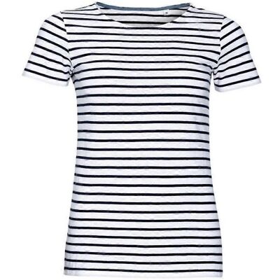 Sols Miles Gestreepte T-Shirt - Katoen - Small Sols Miles Gestreepte T-Shirt - Katoen - Small
