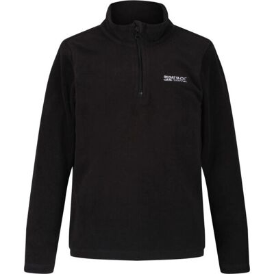 Regatta Kids Hot Shot II Fleece Top - Zwart - Kinder Buitenkleding Regatta Kids Hot Shot II Fleece Top - Zwart - Kinder Buitenkleding
