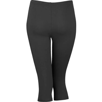 Spiro Womens Softex Capri Sports Leggings - Black - Leggings Spiro Womens Softex Capri Sports Leggings - Black - Leggings
