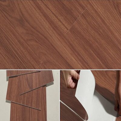 Gr8 Home M15 Dark Brown Self-Adhesive Wood Effect PVC Floor Tiles - Floor tiles Gr8 Home M15 Dark Brown Self-Adhesive Wood Effect PVC Floor Tiles - Floor tiles