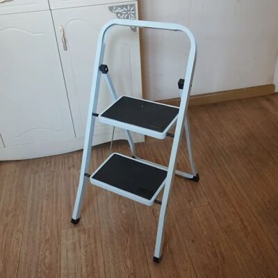 Gr8 Home Portable Two-Step Folding Metal Ladder - Ladder Gr8 Home Portable Two-Step Folding Metal Ladder - Ladder