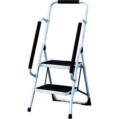 Gr8 Home 2 Step Ladder Folding Steel Non Slip Tread Home DIY - Ladder/Step Stool Gr8 Home 2 Step Ladder Folding Steel Non Slip Tread Home DIY - Ladder/Step Stool