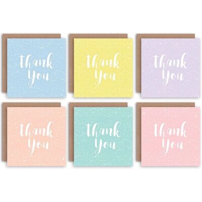 Artery8 Pastel Stars Thank You Cards - Greeting Cards Artery8 Pastel Stars Thank You Cards - Greeting Cards