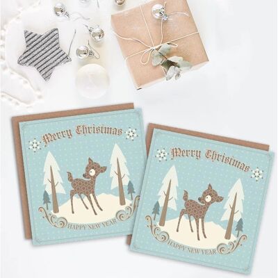 Artery8 - Christmas Cards - pale blue - Blank Greeting Cards Artery8 - Christmas Cards - pale blue - Blank Greeting Cards