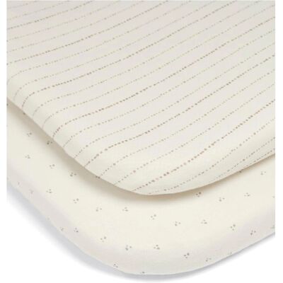 Mamas & Papas Model Bedside Crib Sheets - Oatmeal Mamas & Papas Model Bedside Crib Sheets - Oatmeal