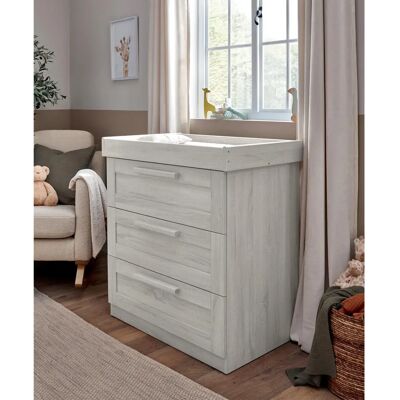 Mamas & Papas Atlas 3 Drawer Dresser & Changing Unit - Nimbus White Mamas & Papas Atlas 3 Drawer Dresser & Changing Unit - Nimbus White