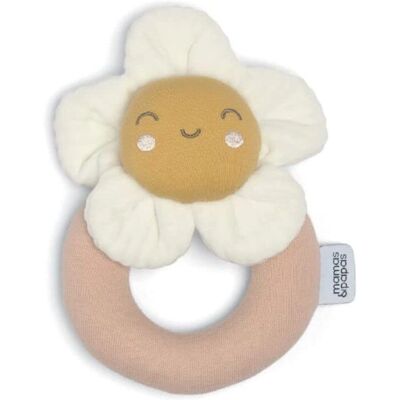 Mamas & Papas Grateful Garden Flower Ring Rattle - Soft Toy Mamas & Papas Grateful Garden Flower Ring Rattle - Soft Toy