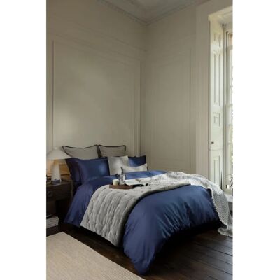 Christy - 400TC Luxury Cotton Sateen Plain Dye - Navy Christy - 400TC Luxury Cotton Sateen Plain Dye - Navy