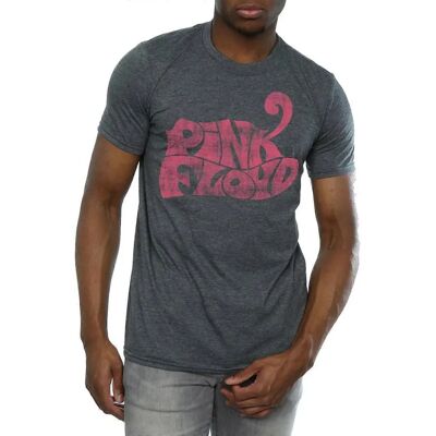 Pink Floyd Dunkel Heather Herren Retro Logo T-Shirt - T-Shirt Pink Floyd Dunkel Heather Herren Retro Logo T-Shirt - T-Shirt