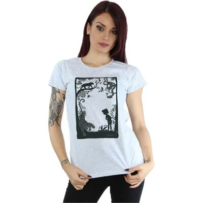 Disney Das Dschungelbuch Silhouette Poster T-Shirt - Sport Grau Groß Disney Das Dschungelbuch Silhouette Poster T-Shirt - Sport Grau Groß