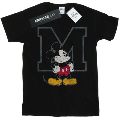 Disney Mickey Mouse Katoenen Boyfriend T-Shirt - Zwart - T-shirt Disney Mickey Mouse Katoenen Boyfriend T-Shirt - Zwart - T-shirt