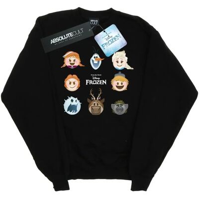 Disney Modell 2X-Large Schwarzer Frozen Heads Pullover - Sweatshirt Disney Modell 2X-Large Schwarzer Frozen Heads Pullover - Sweatshirt