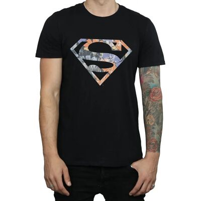 DC Comics Superman Blumen Logo 2 T-Shirt - T-Shirt DC Comics Superman Blumen Logo 2 T-Shirt - T-Shirt