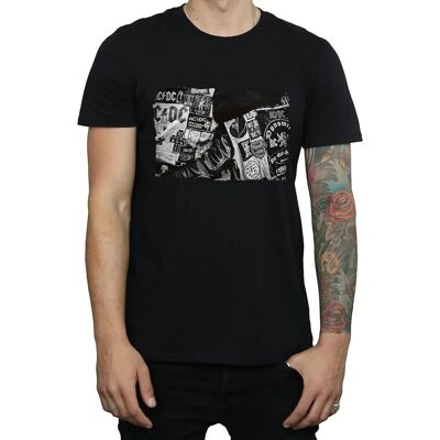 AC/DC Herren Abzeichen Und Poster Sammlung T-Shirt - Sportgrau - T-Shirt AC/DC Herren Abzeichen Und Poster Sammlung T-Shirt - Sportgrau - T-Shirt