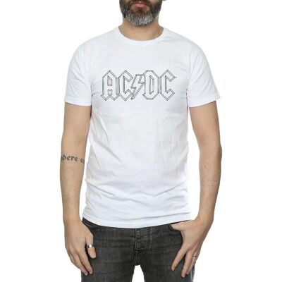 AC/DC Herren Weiß Logo T-Shirt - T-Shirt AC/DC Herren Weiß Logo T-Shirt - T-Shirt