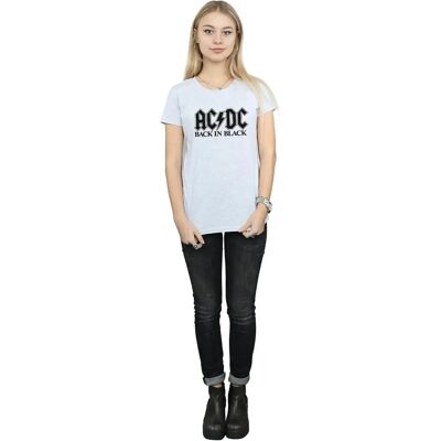 AC/DC Damen Back in Black Logo T-Shirt - T-Shirt AC/DC Damen Back in Black Logo T-Shirt - T-Shirt