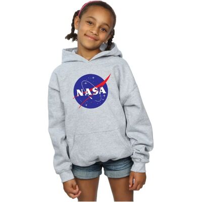 Felpa con Cappuccio Logo Insignia Classica NASA per Ragazze Felpa con Cappuccio Logo Insignia Classica NASA per Ragazze