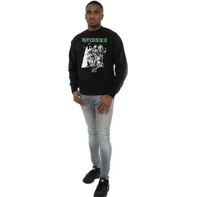 Beetlejuice Men's Mono Poster Sweatshirt - Sweatshirt Beetlejuice Men's Mono Poster Sweatshirt - Sweatshirt