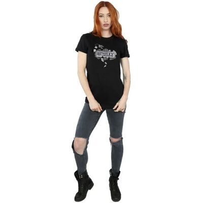 Beetlejuice Black XX-Large Sandworm Logo Boyfriend T-Shirt Beetlejuice Black XX-Large Sandworm Logo Boyfriend T-Shirt