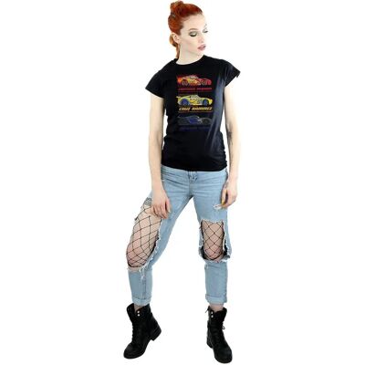 Disney Black Racer Profile Cotton T-Shirt - Men's Casual Top Disney Black Racer Profile Cotton T-Shirt - Men's Casual Top