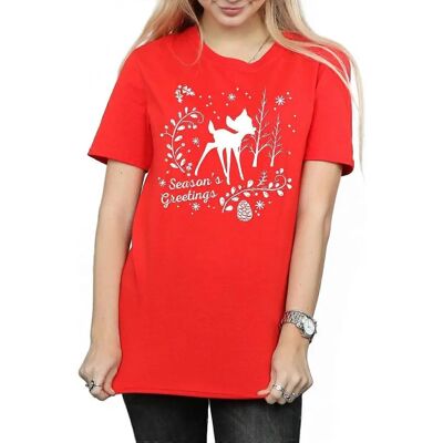 Disney Bambi Czerwony 3XL Bawełniany T-shirt - Casual Ubiór Disney Bambi Czerwony 3XL Bawełniany T-shirt - Casual Ubiór