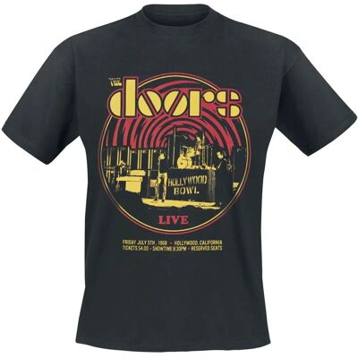 The Doors Warp Lyhythihainen T-paita - Miehet - Musta The Doors Warp Lyhythihainen T-paita - Miehet - Musta