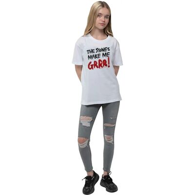 Rolling Stones Kids The Stones Make Me Grrr T Shirt White - T Shirt Rolling Stones Kids The Stones Make Me Grrr T Shirt White - T Shirt
